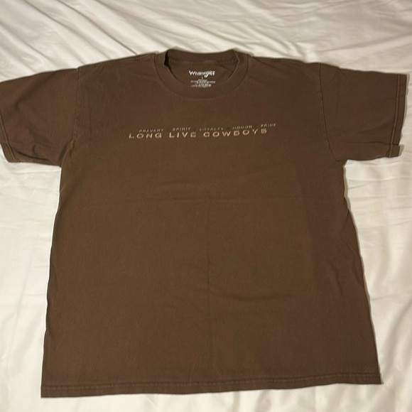 Wrangler Brown Graphic T-Shirt size L - Picture 1 of 9